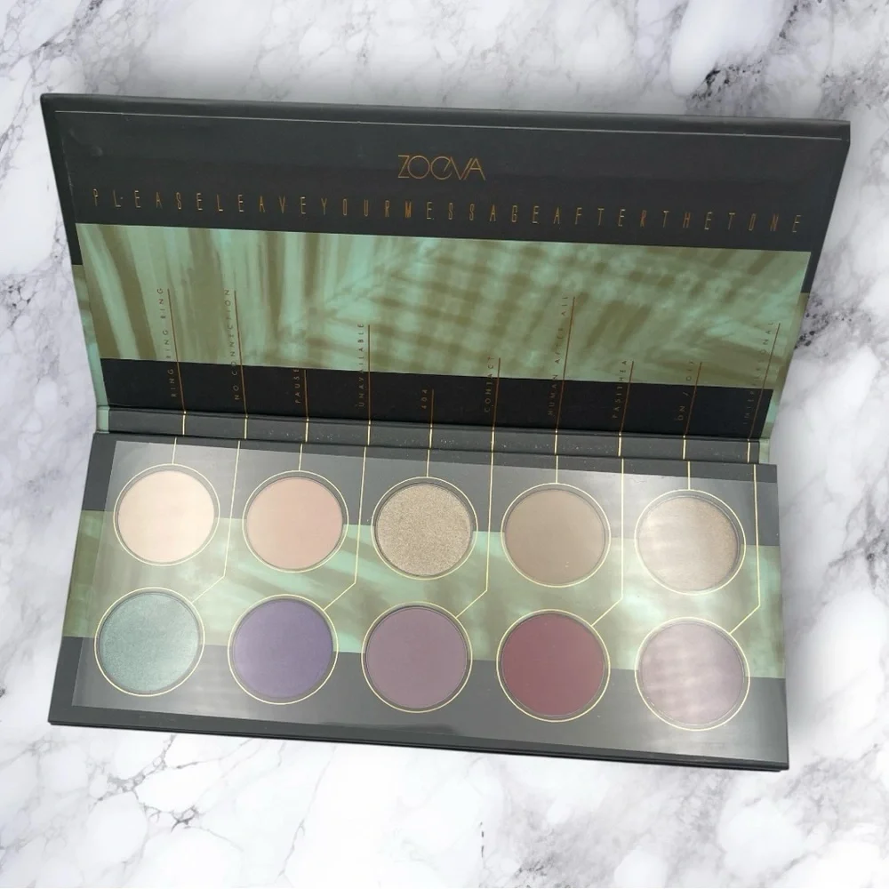 ZOEVA Offline Palette with Purple, Gold, and Cream Shades